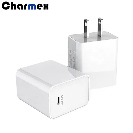 Charmex New US Single Port Type-c Fast Charging PD18W Phone Charger