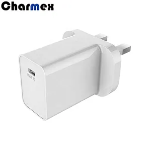 Charmex New UK PD18W Charger Single Port Fast  Suitable For Mobile Phone Laptop Travel Charger