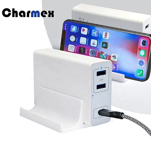 Charmex New Universal Travel Adapter 60W QC4+ Charger Support QC4+/QC4/QC3.0 Charger