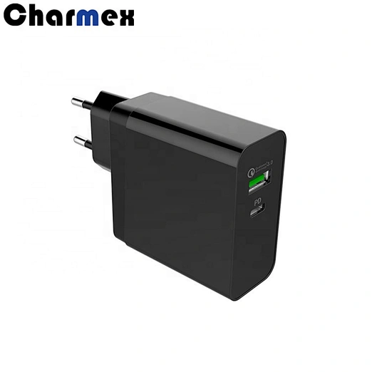 Charmex New PD 27W Travel Charger Fast Charge Mobile Tablet PC 2 Port Charger qc 3.0