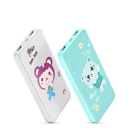 Charmex Cute Cartoon Dual USB Mi Power Bank 10000mah Power Bank External Battery Cute Power Bank