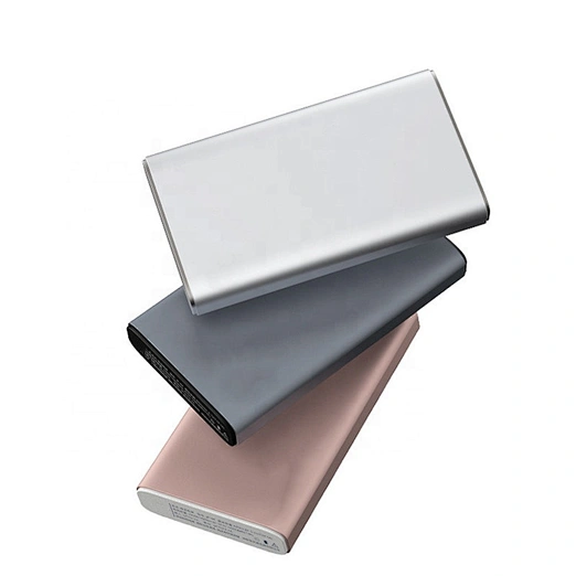 Charmex Portable Power Bank Ultra-thin Metal 10000 mAh Dual USB 2A Fast Charge Power Bank