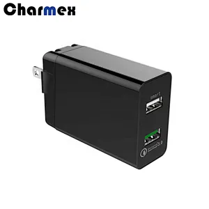 Factory Direct Sales 30W 3USB QC3.0 Wall-Mounted Dual Port Travel usb Charger