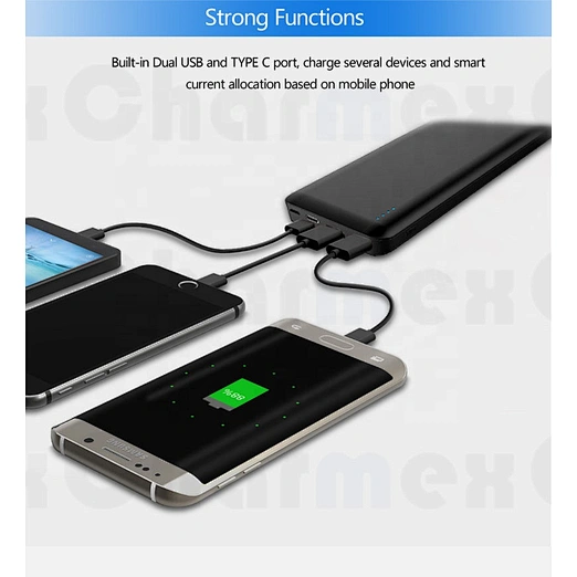 Charmex PD 45W 3USB +Type-c Patent Power Bank 26800MAH For iPhone11 and Laptop