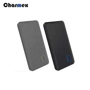Charmex Power Bank 10000 mah Ultra-thin Portable Compact Cute Mobile Power Bank 10000mah Universal
