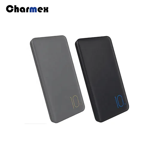 Charmex Power Bank 10000 mah Ultra-thin Portable Compact Cute Mobile Power Bank 10000mah Universal