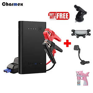 Charmex Buy 1 Get 1 Car 12v  Jump Starter With Dual USB Outputs LED Torch SOS for Emergency Car Jump Starter