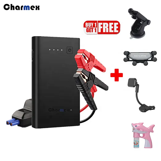 Charmex Buy 1 Get 1 Car 12v  Jump Starter With Dual USB Outputs LED Torch SOS for Emergency Car Jump Starter