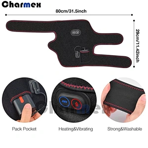 Charmex Medical Physical Therapy Electric Knee Heating Pad with Massaging