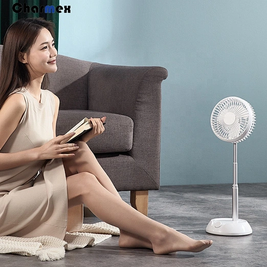 Charmex 2020 Year New Portable Automatic Moving Head Storage Charging Mini Fan Portable