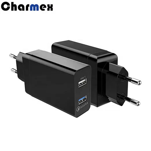 Factory Direct Sales 30W 3USB QC3.0 Wall-Mounted Dual Port Travel usb Charger