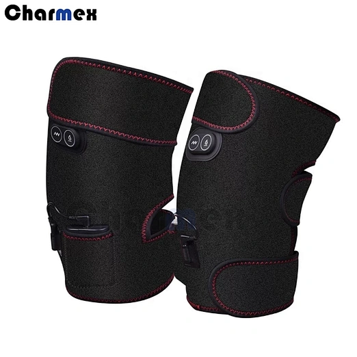 Charmex Portable Vibration Heating Cramps Arthritis Pain Relief Magnetic Electric Heated Knee Pad For Knee Pain