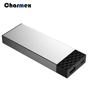 High-end Aluminum Alloy Ultra-thin Polymer Mobile Power Supply  Portable Mini Power bank 5000mah