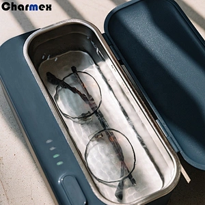 Charmex Portable Ultrasonic Cleaner Glasses Jewelry Watch Razor Shaver Head Ring  Sterilizer