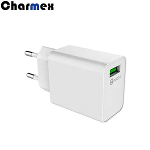 Charmex Wall Charger qc3.0 USB Fast Charge Certification Travel Charger 18W Single Port QC3.0 Charger