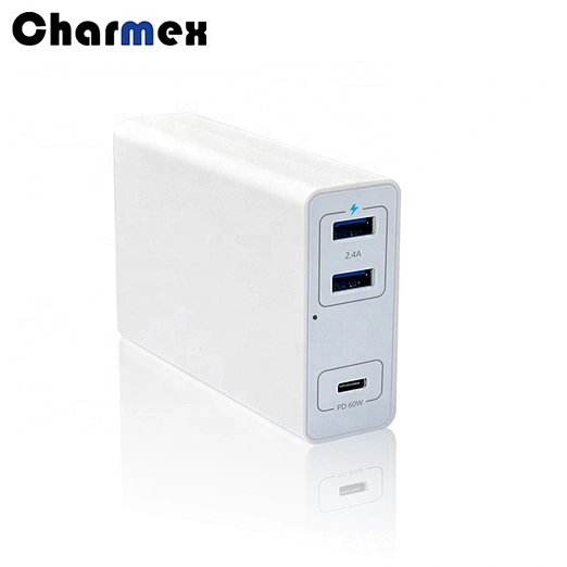 Charmex New Universal Travel Adapter 60W QC4+ Charger Support QC4+/QC4/QC3.0 Charger