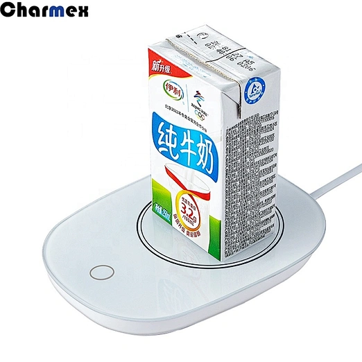 Charmex Warm Cup Electric Heating With Lid And Spoon Heng Cup Creative Gift Temperature 55 Degrees Coaster Warm