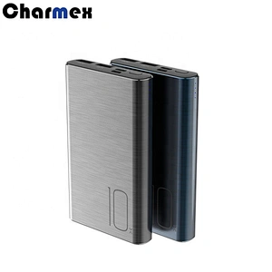 Charmex Portable Aluminum Alloy Mini Power Bank Hight Capacity 10000mAh Power Bank For iPhone