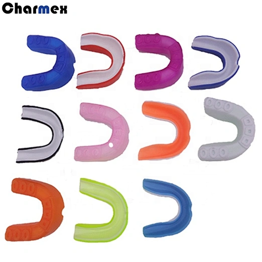 Charmex Sports Football Hockey Teeth Braces Gel Protecting Teeth Mouth Guard With Logo