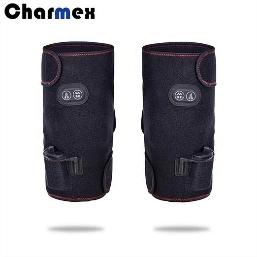 Charmex USB Vibration Heating Cramps Arthritis Pain Relief Magnetic Electric Heated Knee Pad For Knee Pain