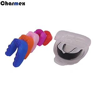 Charmex Sports Football Hockey Teeth Braces Gel Protecting Teeth Mouth Guard With Logo