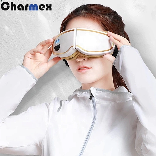 Charmex New Arrival Bluetooth Electric Air Pressure Eye Care Massager With Hot Compress