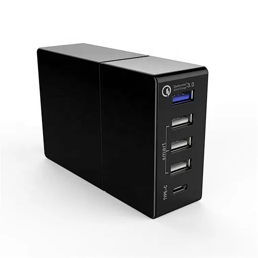 Charmex 52W QC3.0 Certification Mobile Phone Computer Universal 5 port Desktop Charger