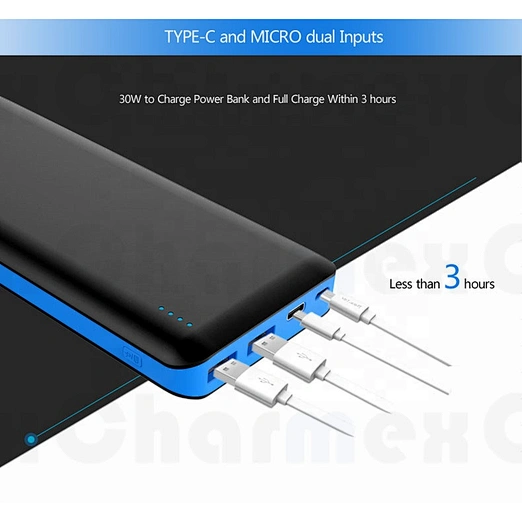 Charmex Smart Power Bank PD 45W 3USB +Type-c Patent Power Bank 26800MAH For Laptop