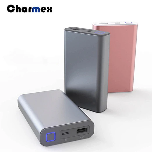 Charmex New Fast Charge Mobile Power 10000mah QC2.0 LG Battery Aluminum Mobile Power