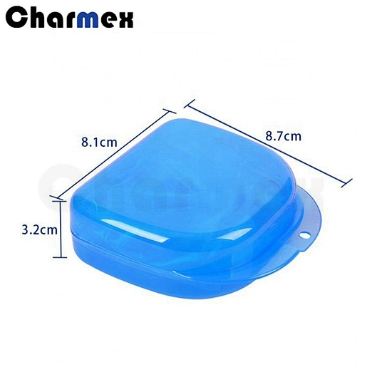 Charmex Wholesale Clear Dental Crown Box Plastic Membrane Retainer Case Plastic Dental Denture Box