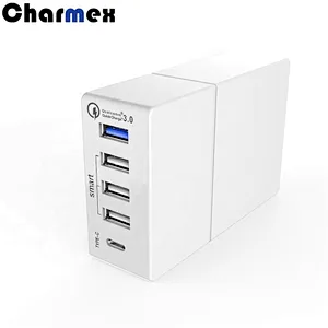 Charmex 52W QC3.0 Certification Mobile Phone Computer Universal 5 port Desktop Charger