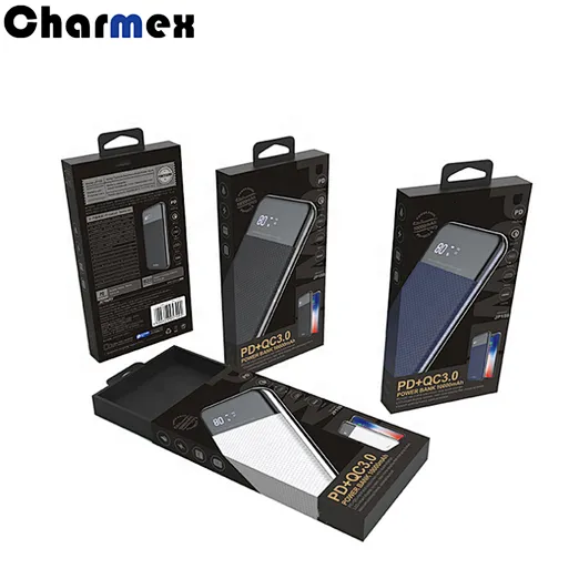 Charmex 18W Fast Charge Portable Power Bank Ultra-thin 10000 mAh PD+QC3.0 Power Bank