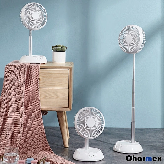 Charmex 2020 Year New Portable Automatic Moving Head Storage Charging Mini Fan Portable