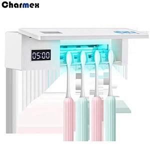 Charmex Mult-function Dispenser Ultraviolet Toothbrush Sterilizer Automatic Squeezer Machine Toothpaste Dispenser