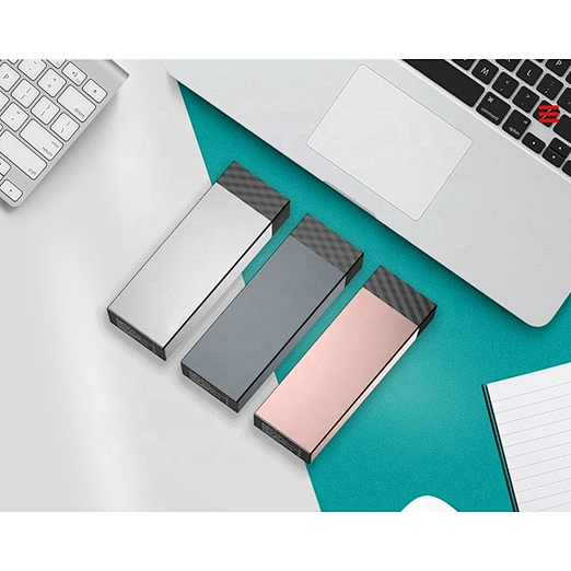 High-end Aluminum Alloy Ultra-thin Polymer Mobile Power 5000mAh Portable Power Bank