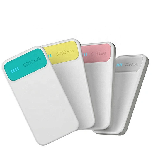 Ultra-thin Power Bank 2A Output Smart Phone Charging Ultra Slim Power Bank 6000mAh