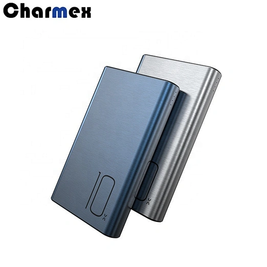 Charmex Portable Aluminum Alloy Mini Power Bank Hight Capacity 10000mAh Power Bank For iPhone