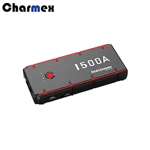 1500A Peak 16000mAh Car Battery Charger Jump Starter (up to 6L Gas or 4L Diesel Engine), Phone Charger with USB Ports, DC Output