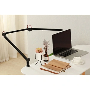 Swing arm LED desk lamp clip base reading eye protection room desk touch light small desk lamp