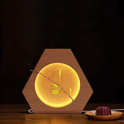 Indoor touch switch USB port desk lamp bedroom wooden desk eye protection desk led lamp