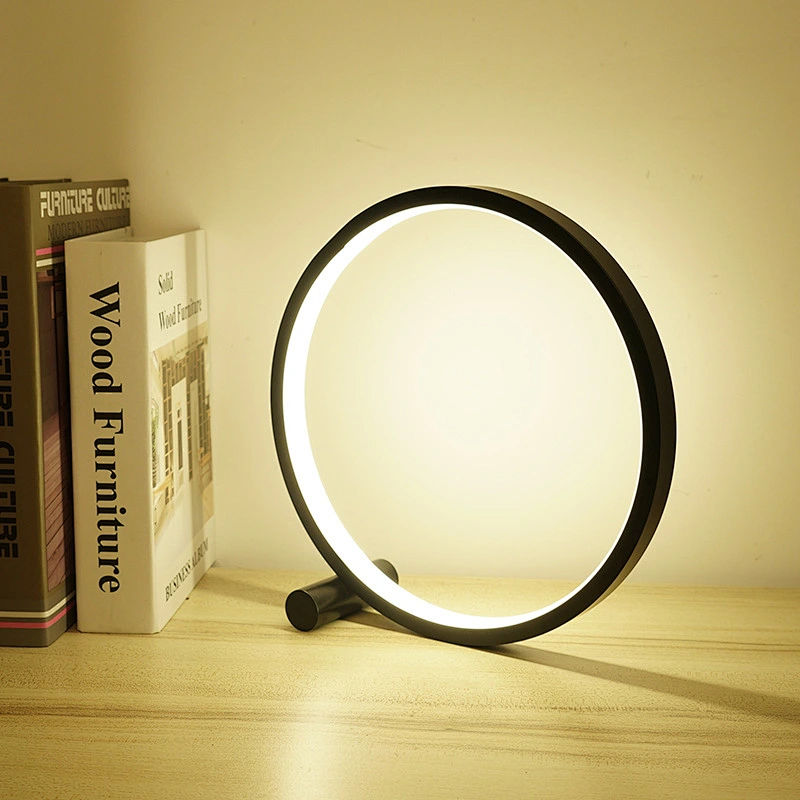 Factory hot sale 5000k usb port charging round touch switch led desk lamp