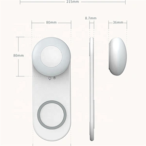 Hot-selling product 2 in 1 mobile phone wireless charger LED night light
