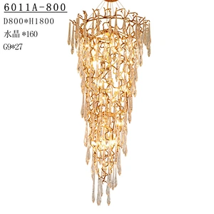 high quality indoor long crystal 70 chandelier-lamp led ring 2020 home modern chandelier