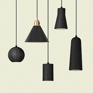 Modern staircase chandelier black pendant led lights luxury high quality led chandelier