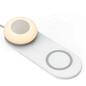 Hot-selling product 2 in 1 mobile phone wireless charger LED night light