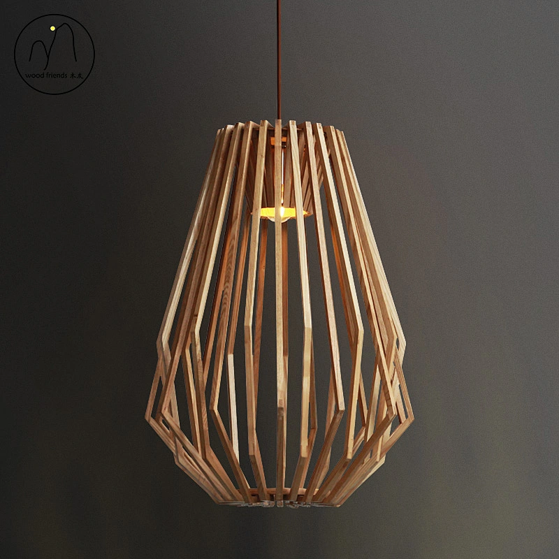 Modern wooden luxury Nordic decorative lamp 10W chandelier hotel lighting chandelier LED chandelier
