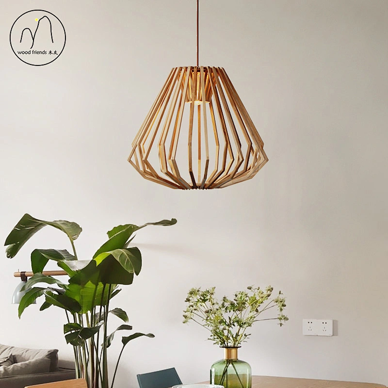 Modern wooden luxury Nordic decorative lamp 10W chandelier hotel lighting chandelier LED chandelier