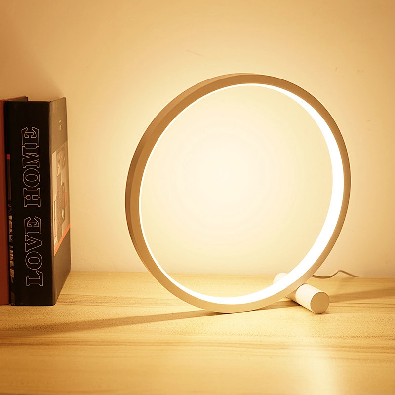 Factory hot sale 5000k usb port charging round touch switch led desk lamp