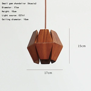 modern wooden restaurant small chandelier luxury retro lighting lighting hotel creative LED chandelier