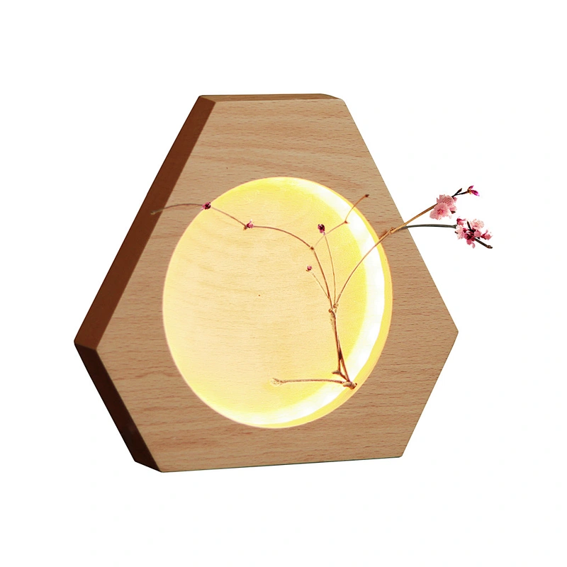 Indoor touch switch USB port desk lamp bedroom wooden desk eye protection desk led lamp